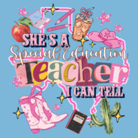 She's a Special Education Teacher 84-503 - Adult Softstyle ® T Shirt Design