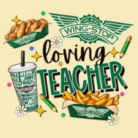Wingstop Loving Teacher 99-218 - Adult Cooling Performance Long Sleeve Tee Design