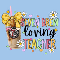 7Brew Loving Teacher 99-126 - Heavy Blend Crewneck Sweatshirt Design