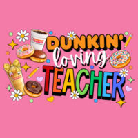 Dunkin' Loving Teacher 99-221 - Adult Softstyle ® T Shirt Design