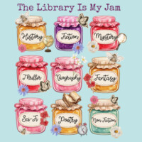 The Library Is My Jam 84-027 - Adult Cooling Performance Long Sleeve Tee Design
