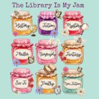 The Library Is My Jam 84-027 - Adult Cooling Performance Short Sleeve Tee Design