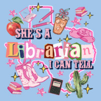 She’s a Librarian I Can Tell 84-028 - Heavy Blend Crewneck Sweatshirt Design