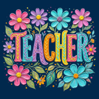 Teacher Flowers 99-144 - Adult Cooling Performance Short Sleeve Tee Design
