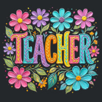 Teacher Flowers 99-144 - Heavy Blend Crewneck Sweatshirt Design