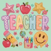 Teacher Faux Patches 99-224 - Adult Softstyle ® T Shirt Design