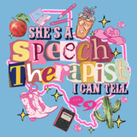 She's a Speech Therapist 84-504 - Adult Softstyle ® T Shirt Design