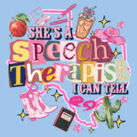 She's a Speech Therapist 84-504 - Heavy Blend Crewneck Sweatshirt Design