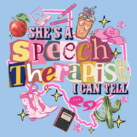 She's a Speech Therapist 84-504 - Heavy Blend Crewneck Sweatshirt Design