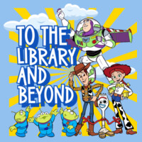 To The Library and Beyond 84-031 - Adult Cooling Performance Long Sleeve Tee Design