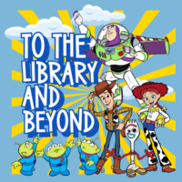 To The Library and Beyond 84-031 - Adult Softstyle ® T Shirt Design