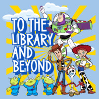 To The Library and Beyond 84-031 - Heavy Blend Crewneck Sweatshirt Design