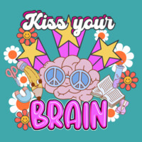 Kiss Your Brain 99-148 - Adult Cooling Performance Long Sleeve Tee Design