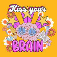 Kiss Your Brain 99-148 - Adult Softstyle ® T Shirt Design