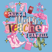 She's a Math Teacher Dr. Pepper 83-002 - Adult Softstyle ® T Shirt Design