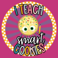 I Teach Smart Cookie 88-000 - Adult Cooling Performance Long Sleeve Tee Design