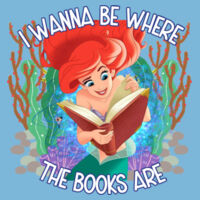 I Wanna Be Where the Books Are 88-011 - Adult Softstyle ® T Shirt Design