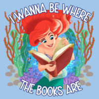 I Wanna Be Where the Books Are 88-011 - Heavy Blend Crewneck Sweatshirt Design