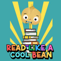  Read Like a Cool Bean 88-104 - Adult Cooling Performance Long Sleeve Tee Design