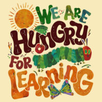 We Are Hungry for Learning 88-103 - Adult Cooling Performance Long Sleeve Tee Design