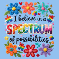 I Believe in a Spectrum of Possibilities 87-001 - Adult Cooling Performance Long Sleeve Tee Design