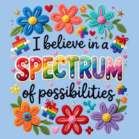 I Believe in a Spectrum of Possibilities 87-001 - Adult Softstyle ® T Shirt Design