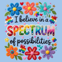 I Believe in a Spectrum of Possibilities 87-001 - Youth Heavy Cotton 100% Cotton T Shirt Design