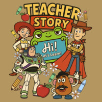 Teacher Story Vintage 99-255 - Adult Cooling Performance Short Sleeve Tee Design