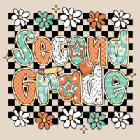 Second Grade Groovy 89-000 - Youth Heavy Cotton 100% Cotton T Shirt Design