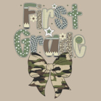 First Grade Camo 89-002 - Adult Softstyle ® T Shirt Design