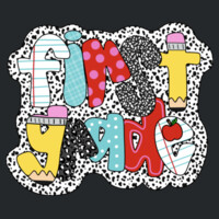 First Grade Polka Dots 89-018 - Heavy Blend Crewneck Sweatshirt Design