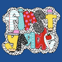First Grade Polka Dots 89-018 - Youth Heavy Cotton 100% Cotton T Shirt Design
