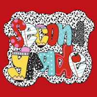 Second Grade Polka Dots 89-019 - Youth Cooling Performance Short Sleeve Tee Design