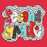Second Grade Polka Dots 89-019 - Heavy Blend Crewneck Sweatshirt Design