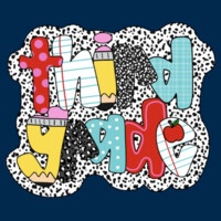 Third Grade Polka Dots 89-020 - Adult Cooling Performance Long Sleeve Tee Design