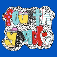 Fourth Grade Polka Dots 89-021 - Adult Cooling Performance Short Sleeve Tee Design