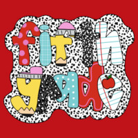 Fifth Grade Polka Dots 89-022 - Youth Cooling Performance Short Sleeve Tee Design