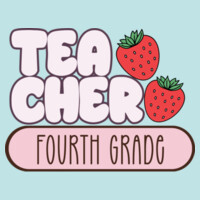 Teacher Strawberries Fourth Grade 89-121 - Adult Cooling Performance Long Sleeve Tee Design