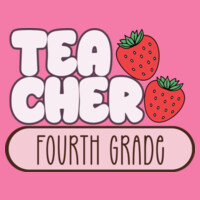 Teacher Strawberries Fourth Grade 89-121 - Adult Softstyle ® T Shirt Design