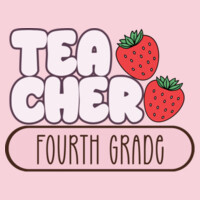 Teacher Strawberries Fourth Grade 89-121 - Heavy Blend Crewneck Sweatshirt Design