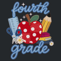 Fourth Grade Faux Patches 89-120 - Adult Softstyle ® T Shirt Design