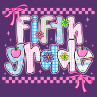 Fifth Grade Coquette Checkered 89-044 - Adult Softstyle ® T Shirt Design
