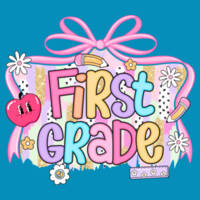 First Grade Coquette Apple 89-045 - Heavy Blend Crewneck Sweatshirt Design