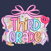 Third Grade Coquette Apple 89-047 - Youth Heavy Cotton 100% Cotton T Shirt Design