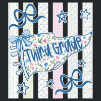 Third Grade Pennant 89-056 - Youth Heavy Cotton 100% Cotton T Shirt Design
