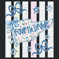 Fourth Grade Pennant 89-057 - Youth Heavy Cotton 100% Cotton T Shirt Design