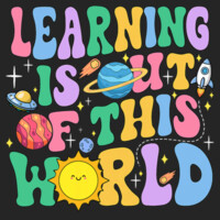 Learning is out of this world 99-161 - Adult Cooling Performance Long Sleeve Tee Design