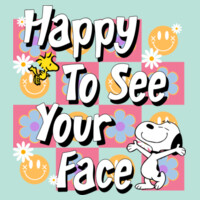Happy to see your face 99-167 - Adult Cooling Performance Short Sleeve Tee Design