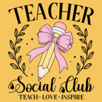Teacher Social Club 99-171 - Adult Softstyle ® T Shirt Design