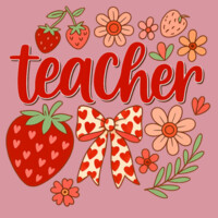 Teacher Strawberry 99-172 - Adult Cooling Performance Long Sleeve Tee Design